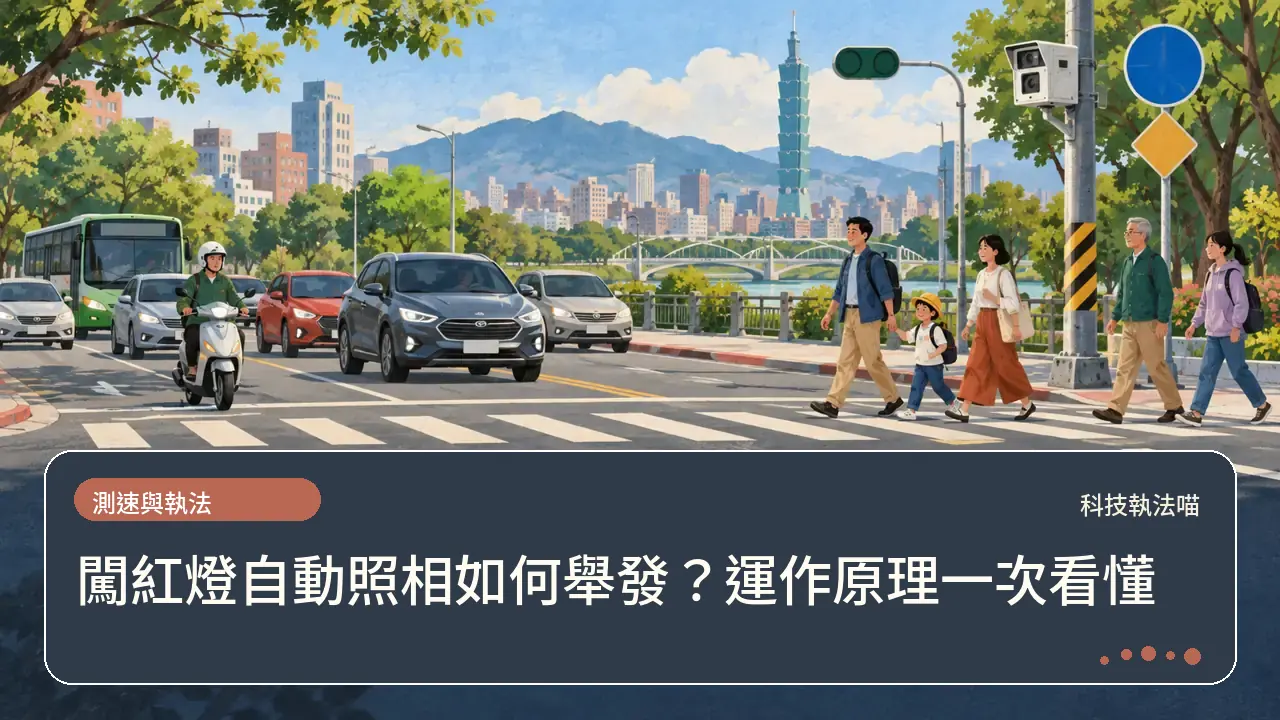 闖紅燈自動照相如何舉發?運作原理一次看懂主題插畫